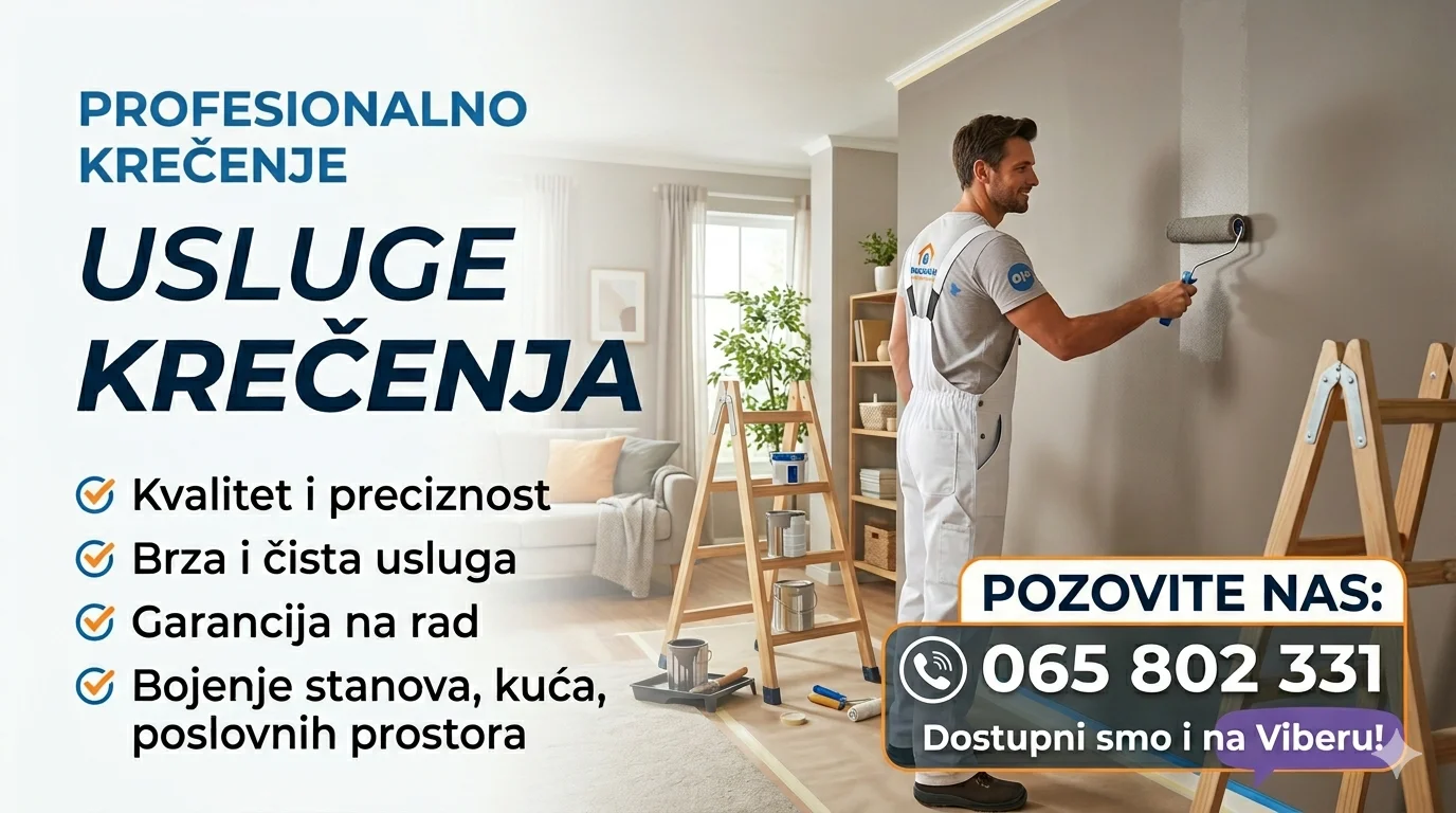 Krečenje stanova i kuća
